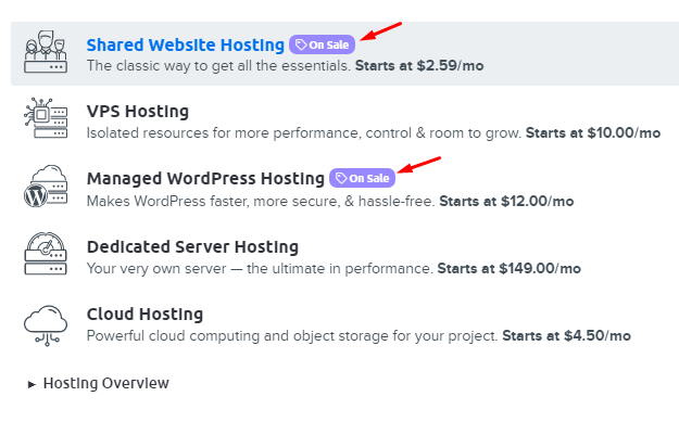 DreamHost Pricing